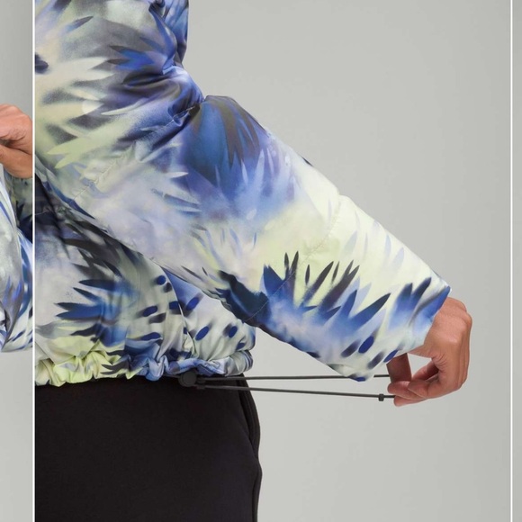 NWT Lululemon Wunder Puff Jacket / Chromatic Cloudscape Multi / 0 - Picture 6 of 9